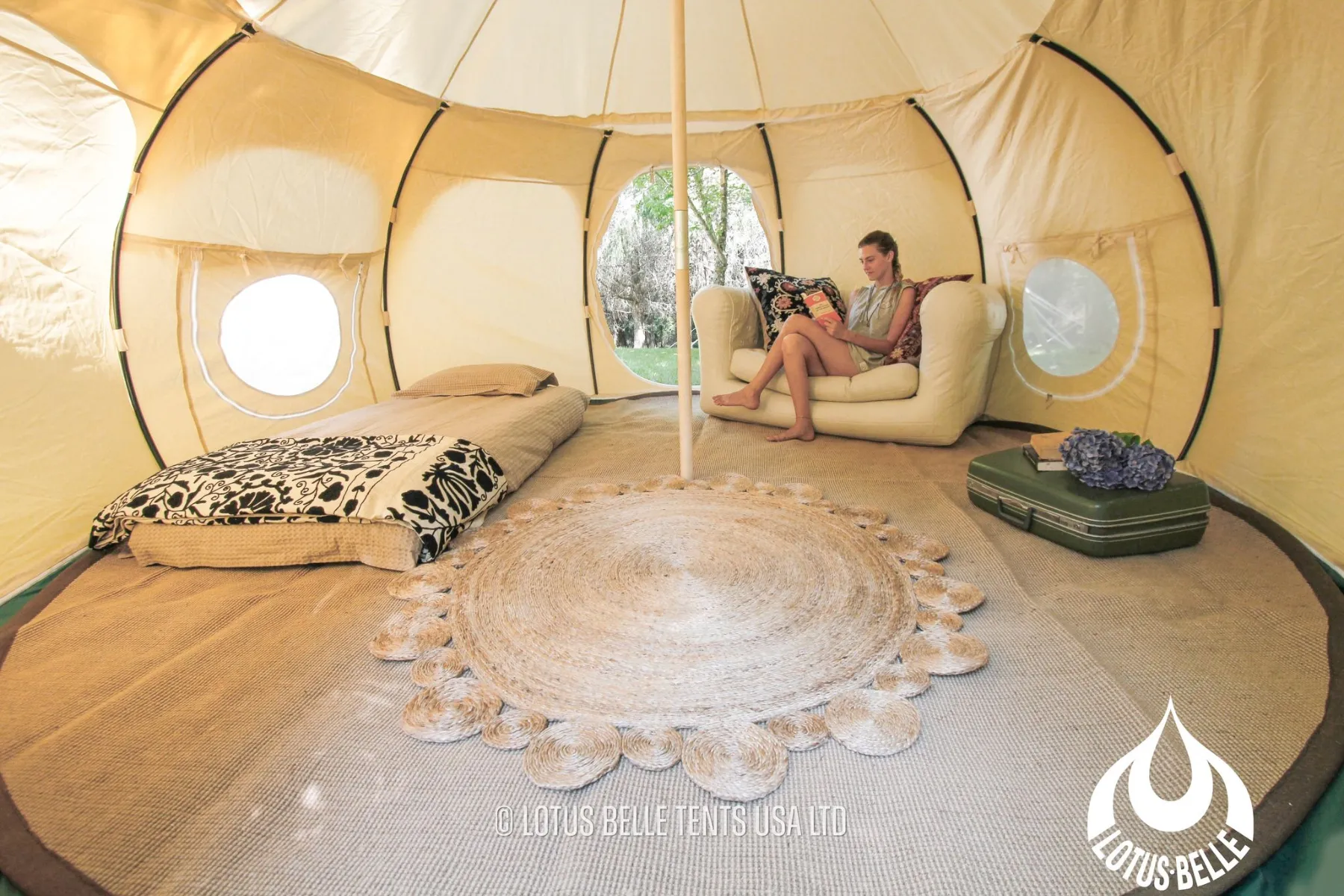 13ft Lotus Belle Hybrid Deluxe Tent