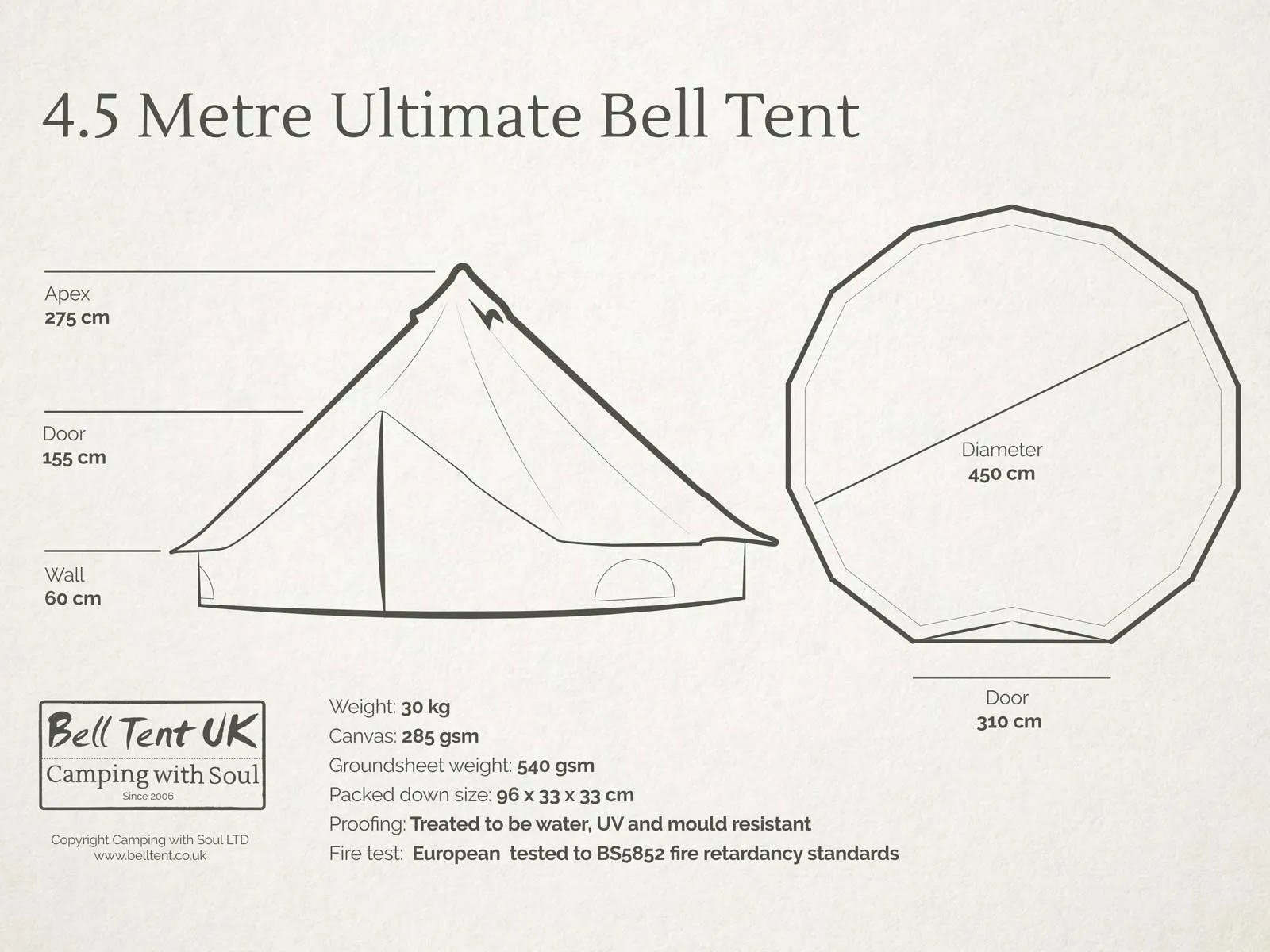 4.5 metre Ultimate Bell Tent