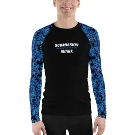 Aqua Vibe ~ Men's BJJ Rash Guard *