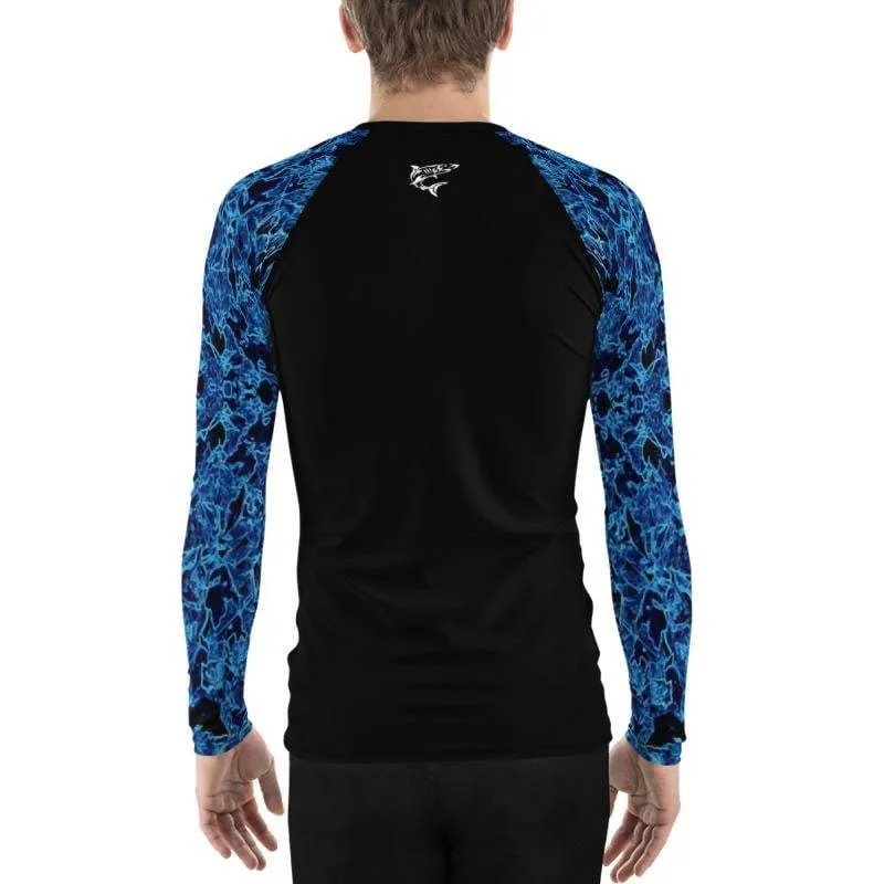 Aqua Vibe ~ Men's BJJ Rash Guard *