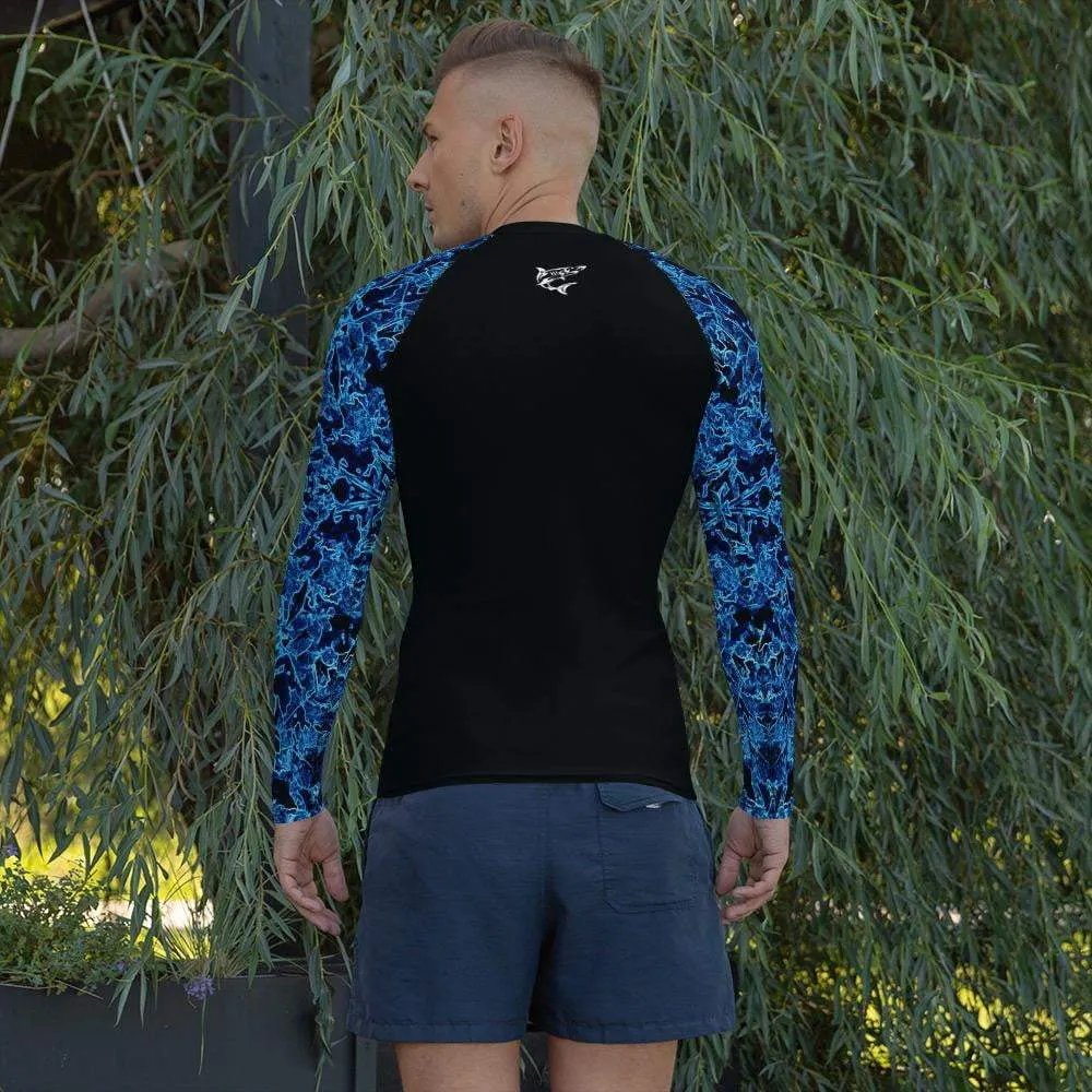Aqua Vibe ~ Men's BJJ Rash Guard *