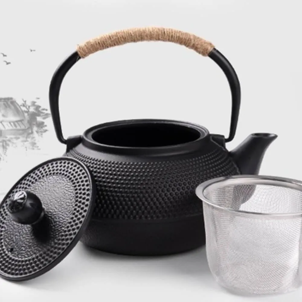 Cast Iron Tea Pots Black