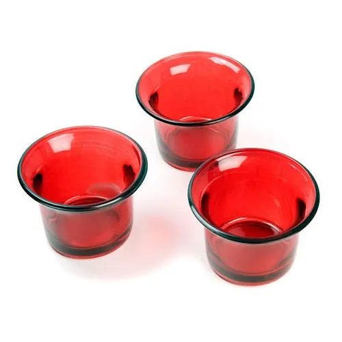 Glass Candle Holder Votives Coloured