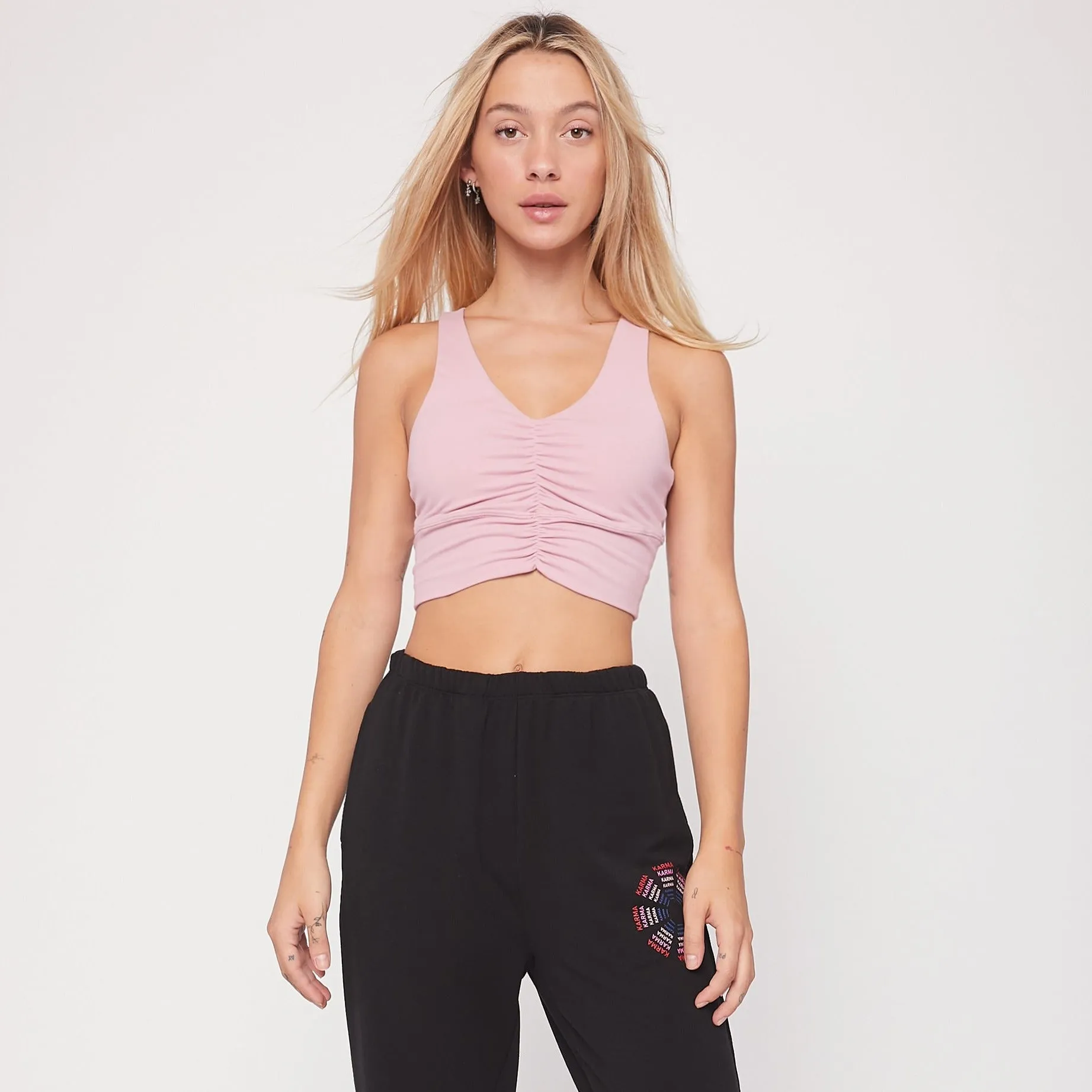 Irene Shirring Cloudlux Crop Bra