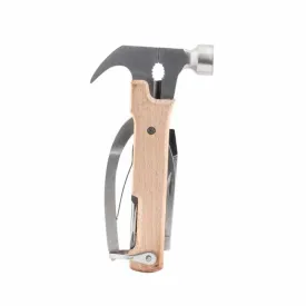 Kikkerland Wood Multi Function Hammer Tool