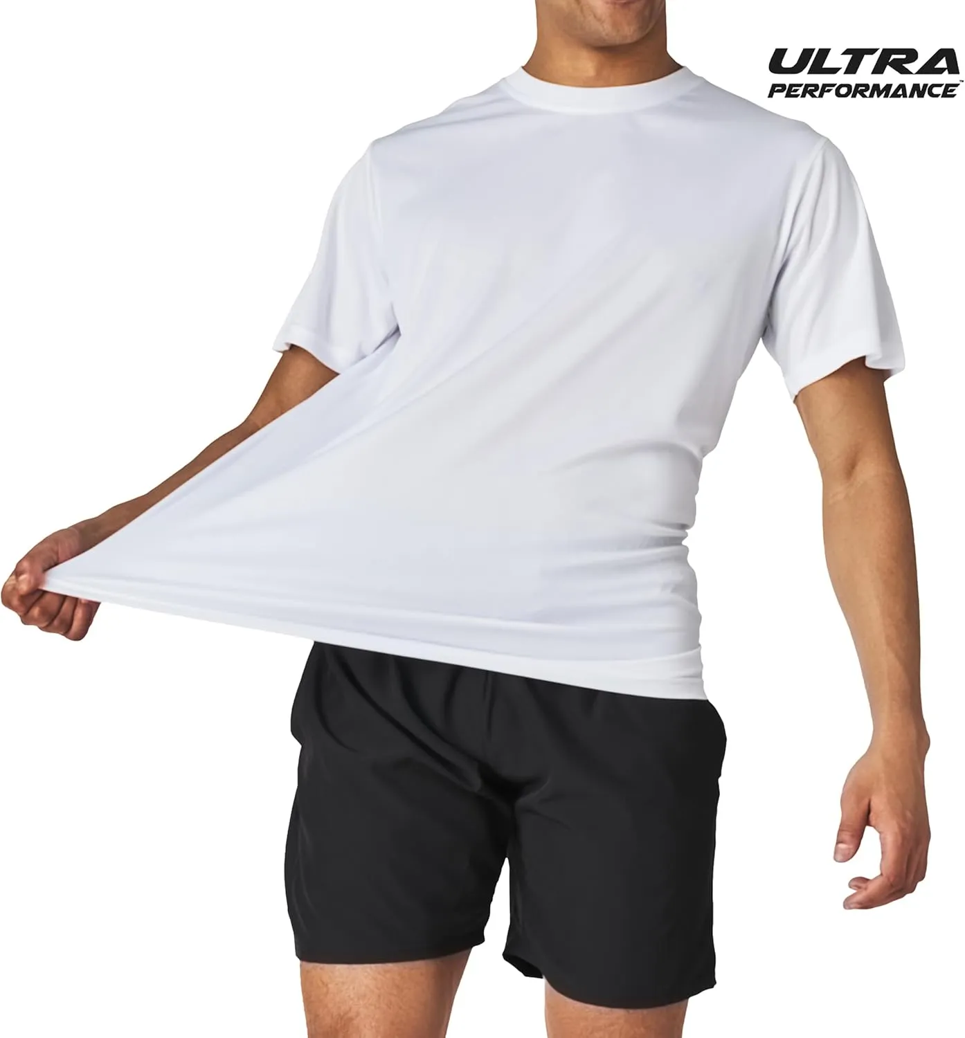 Mens Athletic Short Sleeve Gym Workout T-Shirts 2 Pack Mens Dry Fit Tees Moisture Wicking Crew Neck Running T Shirt for Men
