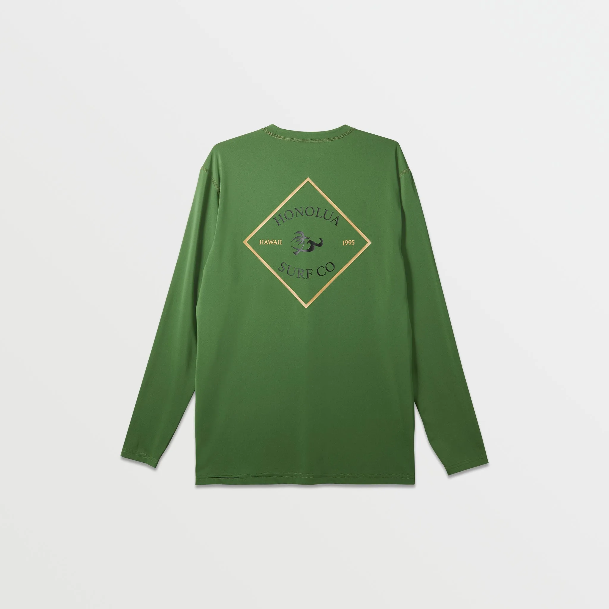 Mens Squared Up Long Sleeve Rashguard - Military