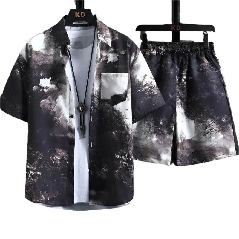 New Men's & Women's Printed Shirt Sets, High-Quality Trendy Shorts, Hawaiian-Style Casual Floral Tops – INS HOT Fashion