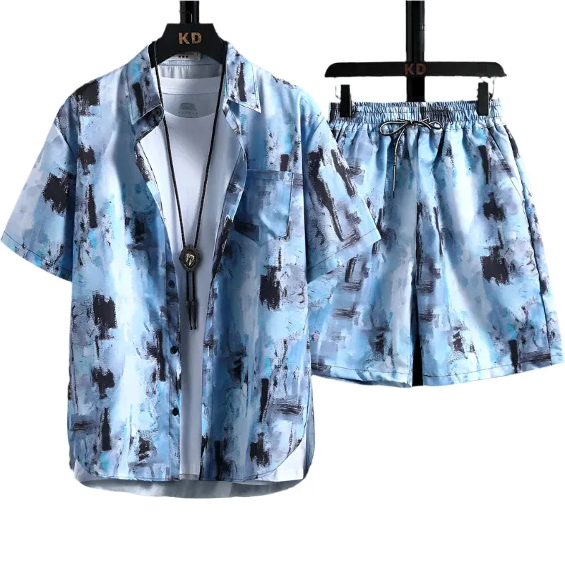 New Men's & Women's Printed Shirt Sets, High-Quality Trendy Shorts, Hawaiian-Style Casual Floral Tops – INS HOT Fashion