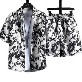 New Men's & Women's Printed Shirt Sets, High-Quality Trendy Shorts, Hawaiian-Style Casual Floral Tops – INS HOT Fashion