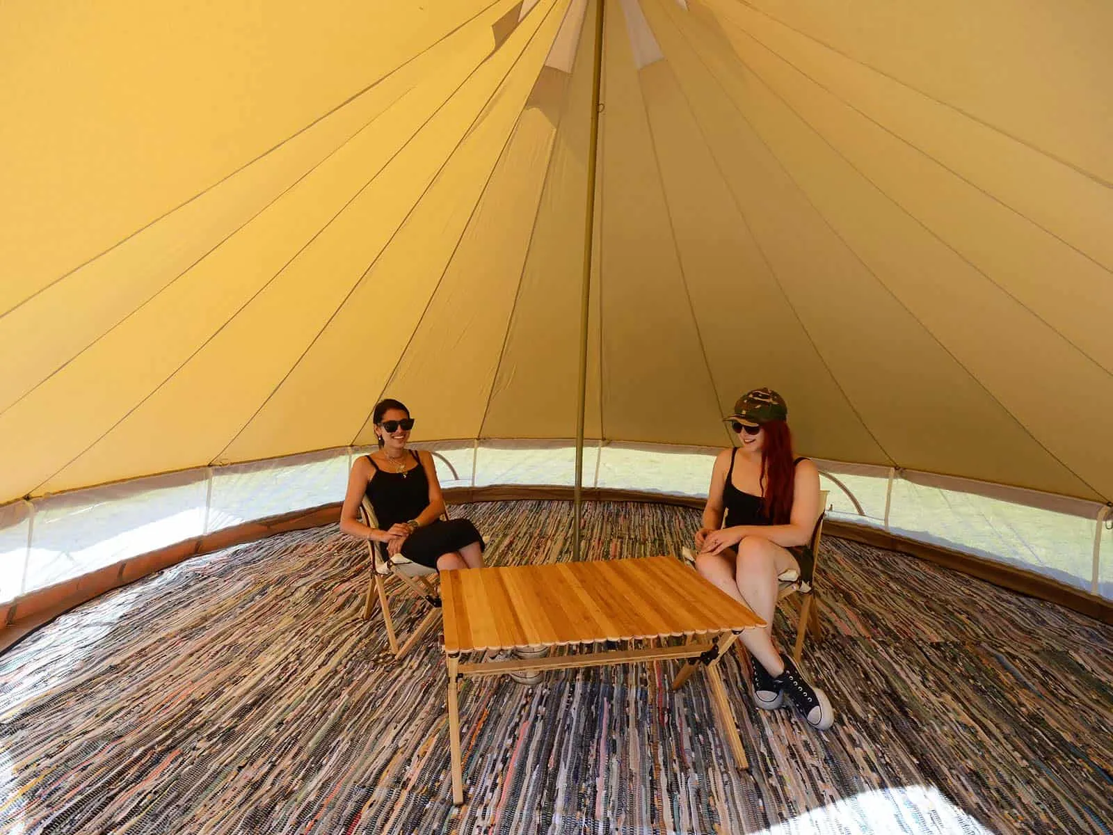 Recycled Cotton Chindi Carpet for 4.5m Bell Tent