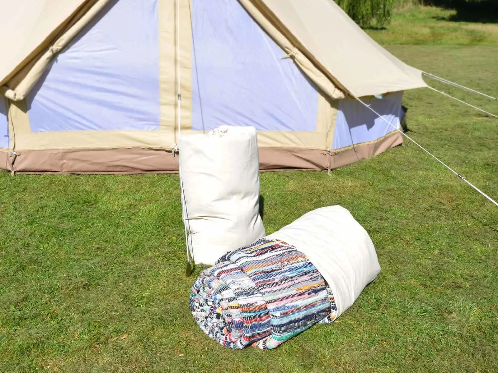 Recycled Cotton Chindi Carpet for 4.5m Bell Tent