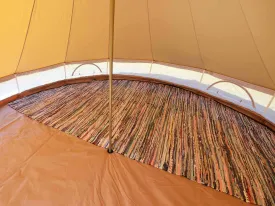 Recycled Cotton Chindi Carpet for 5m Bell Tent