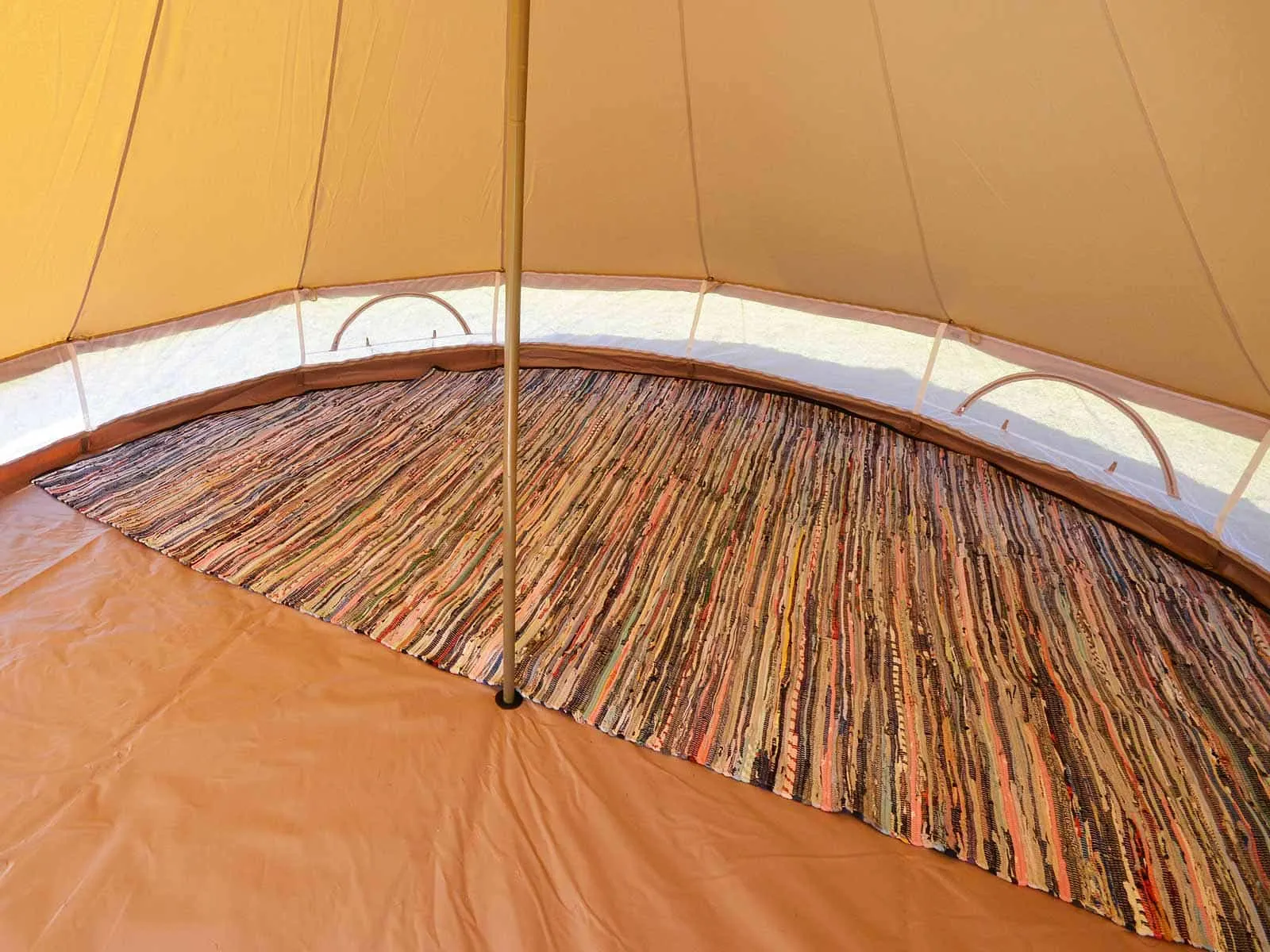 Recycled Cotton Chindi Carpet for 5m Bell Tent