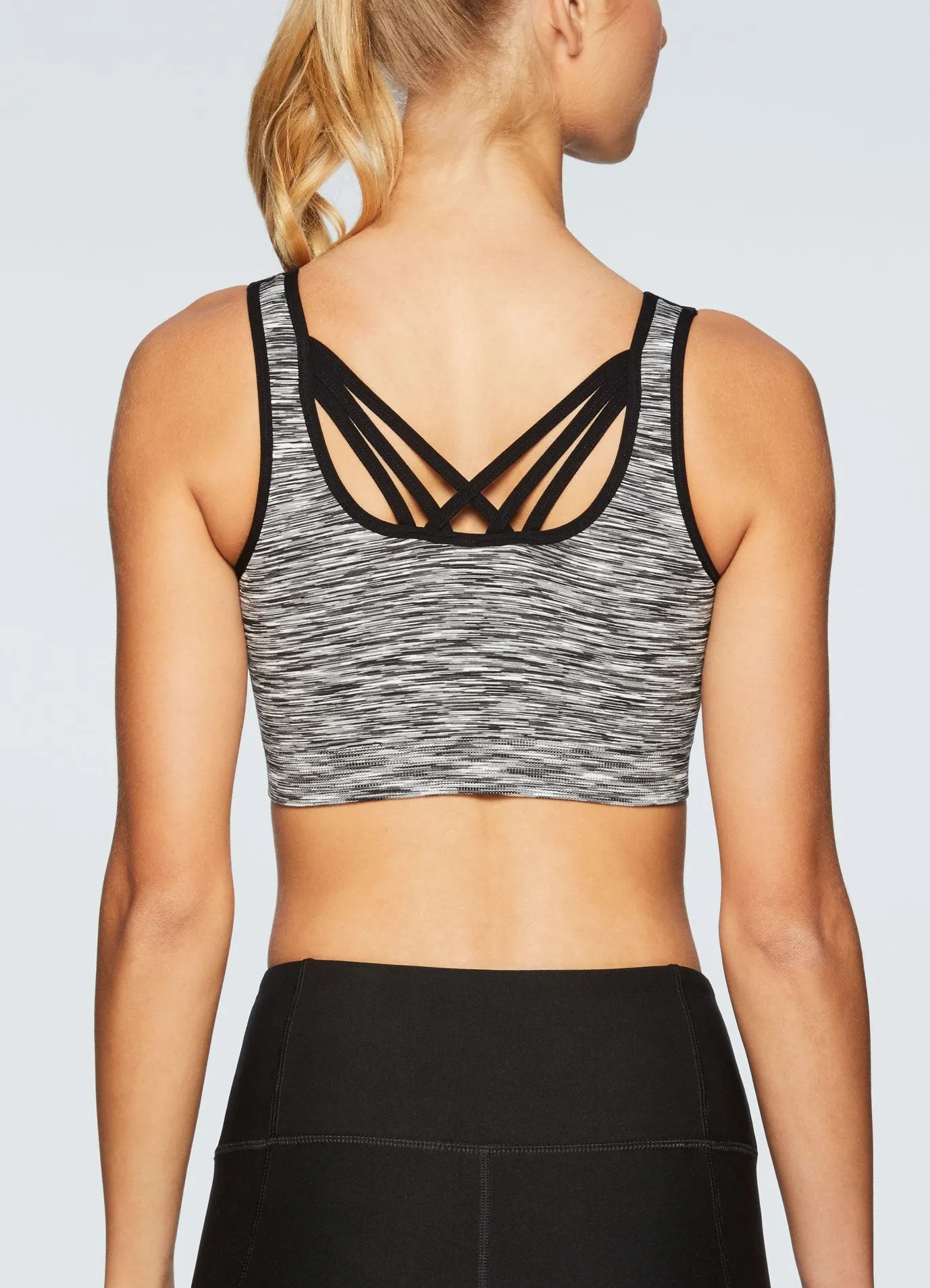 Seamless Striated X-Back Bra