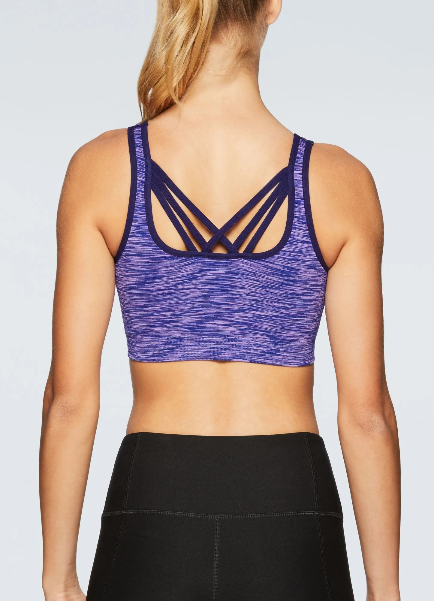Seamless Striated X-Back Bra