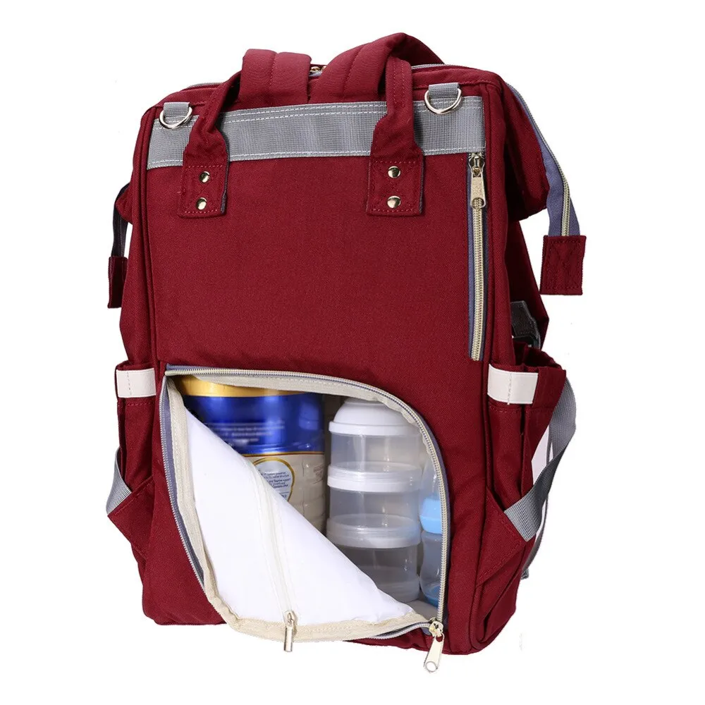 Sidiou Group Multifunctional Large Capacity Diaper Bags Outdoor Travel  Backpack Nursing Nappy Bag