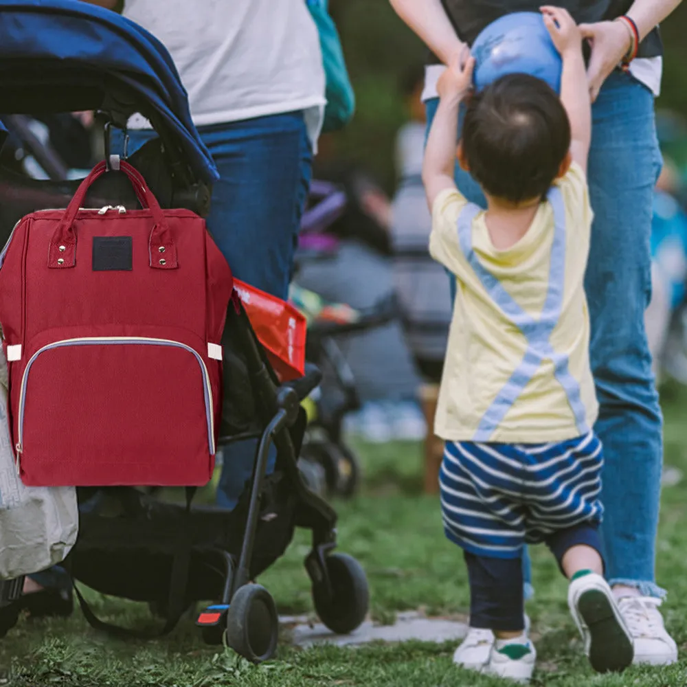 Sidiou Group Multifunctional Large Capacity Diaper Bags Outdoor Travel  Backpack Nursing Nappy Bag