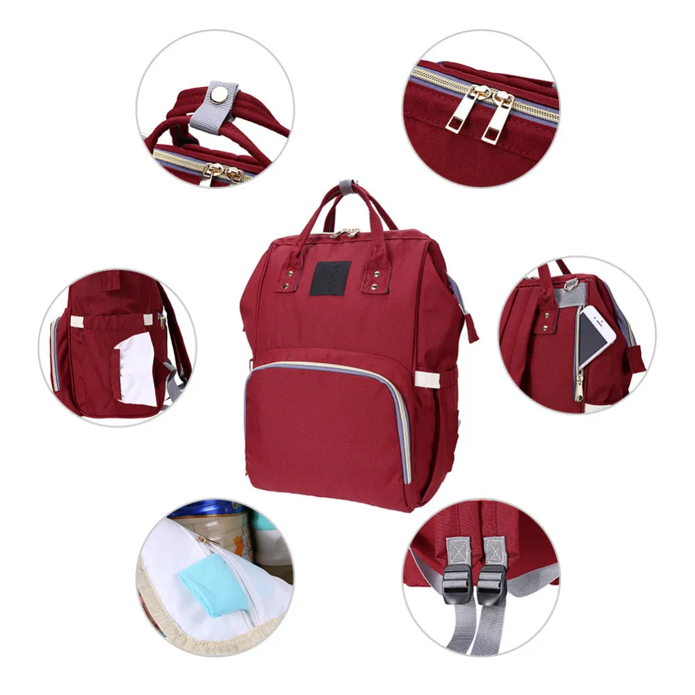 Sidiou Group Multifunctional Large Capacity Diaper Bags Outdoor Travel  Backpack Nursing Nappy Bag