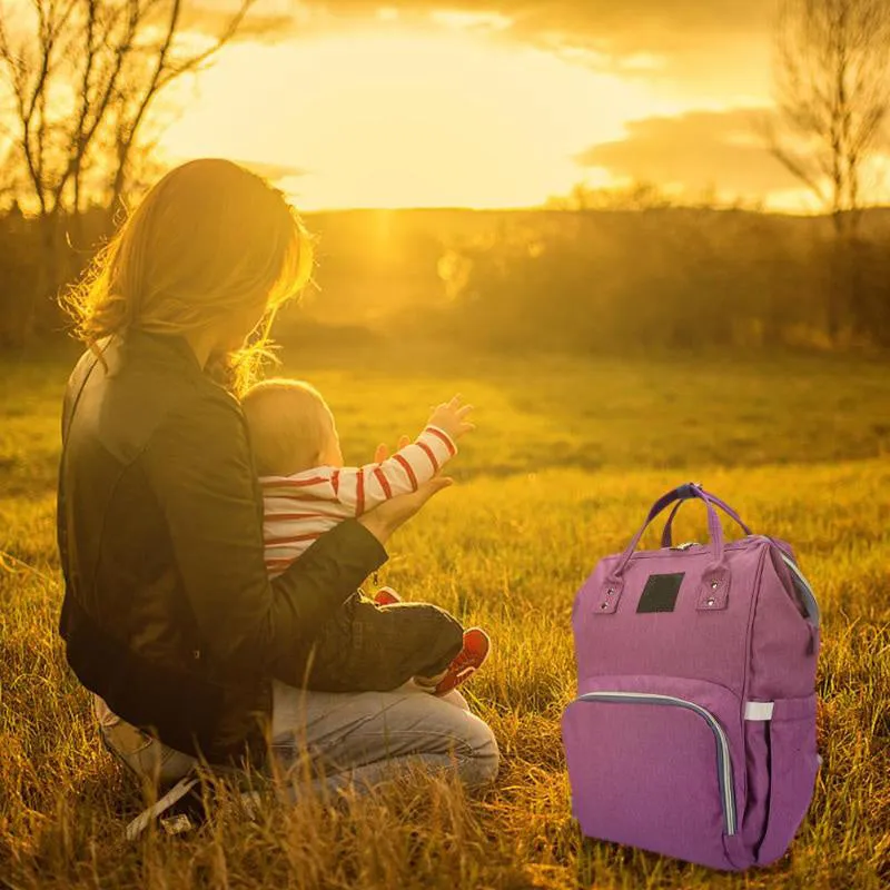 Sidiou Group Multifunctional Large Capacity Diaper Bags Outdoor Travel  Backpack Nursing Nappy Bag
