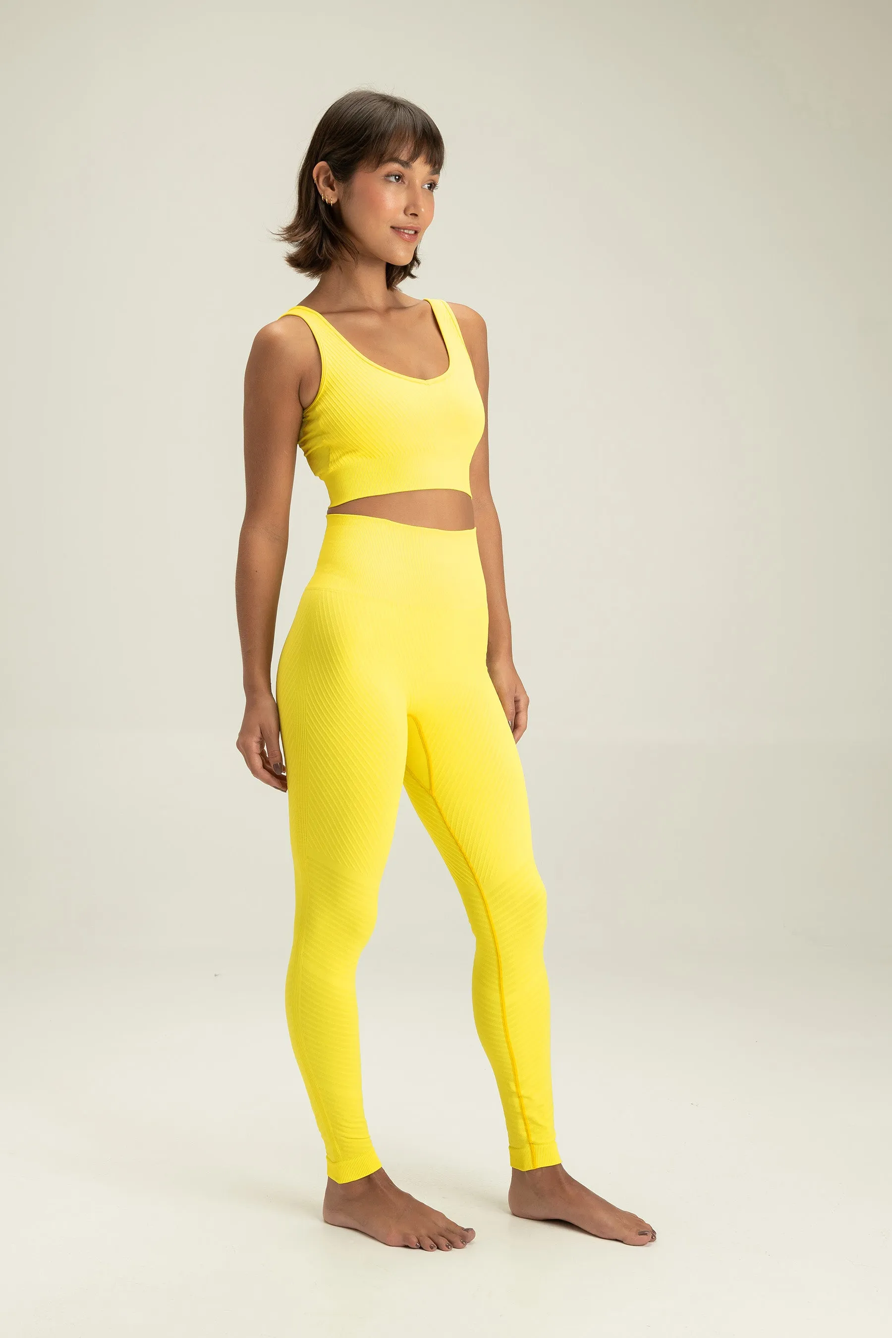 Stripe Seamless Sports Bra