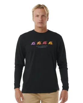 Surf Revival Hoffman Long Sleeve T-Shirt in Black