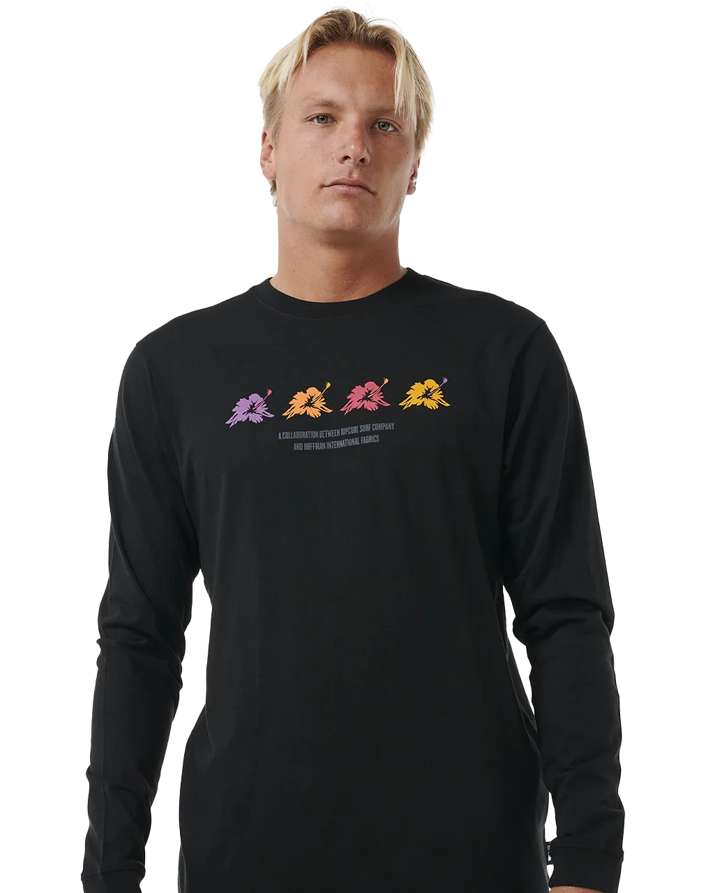 Surf Revival Hoffman Long Sleeve T-Shirt in Black