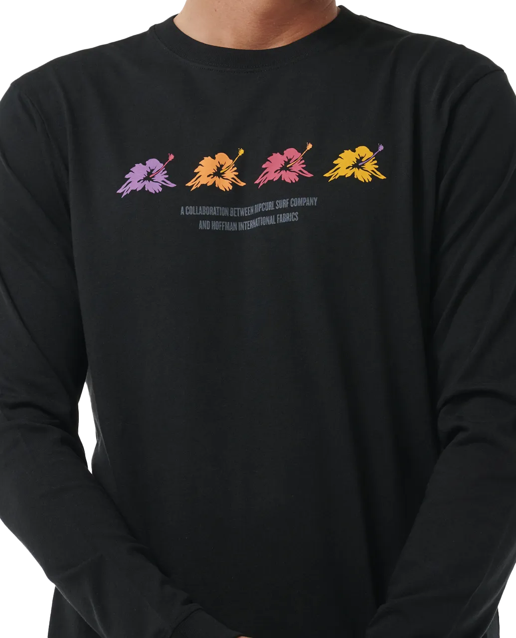 Surf Revival Hoffman Long Sleeve T-Shirt in Black
