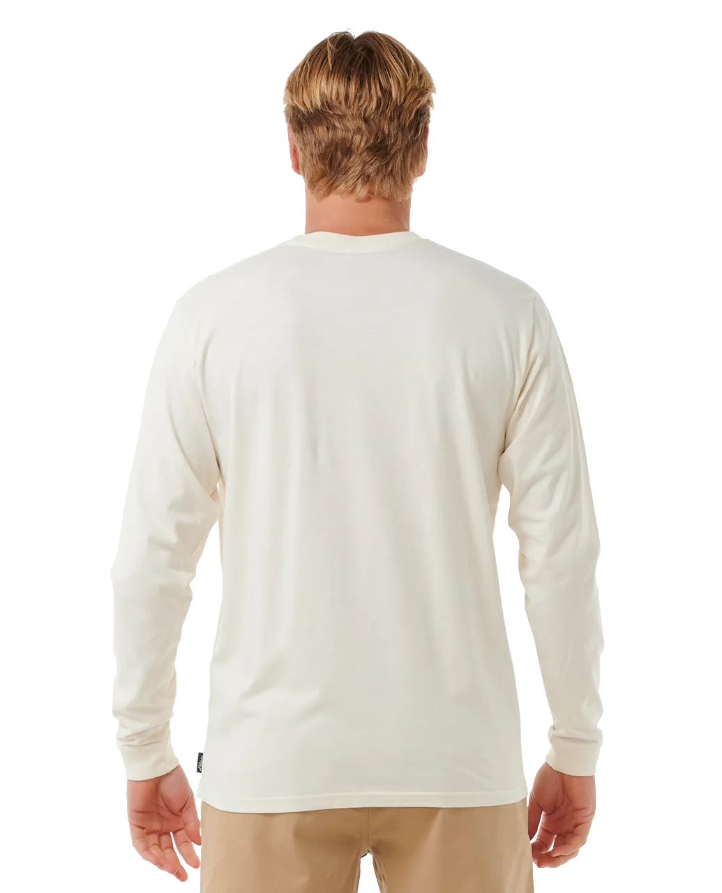 Surf Revival Hoffman Long Sleeve T-Shirt in Bone