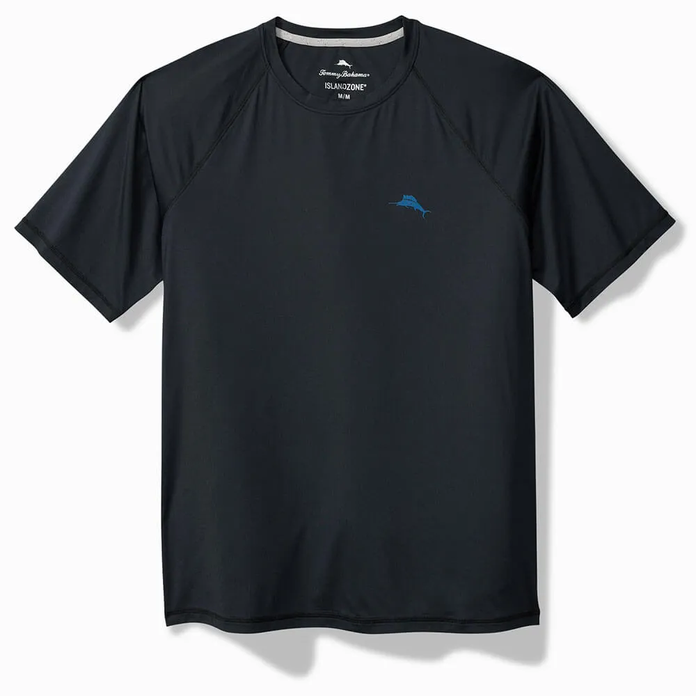 Tommy Bahama Chill Time Surf Crew T-Shirt - Jet Black