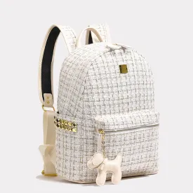 Wholesale Rivet Large Capacity Woolen Backpack