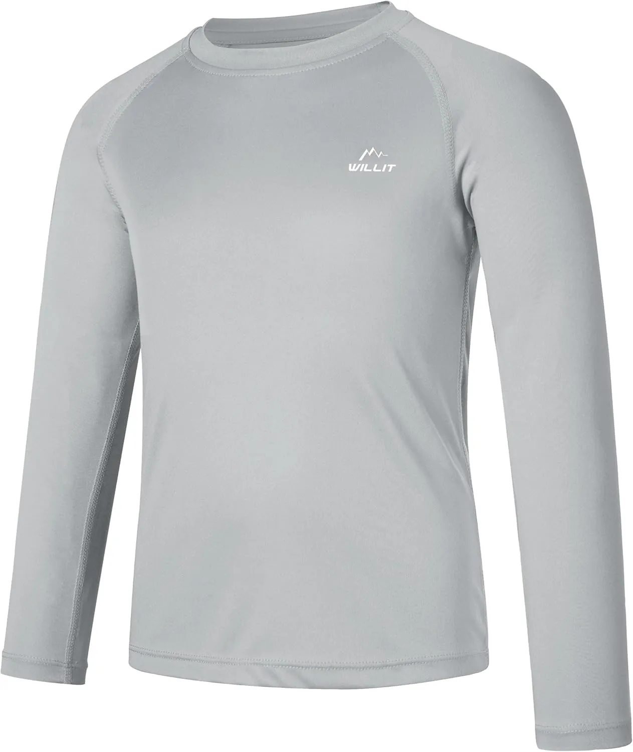 Willit Boy's UPF 50  Sun Protection Shirt Long Sleeve Rash Guard Swim Shirts Youth SPF Fishing Quick Dry Shirt