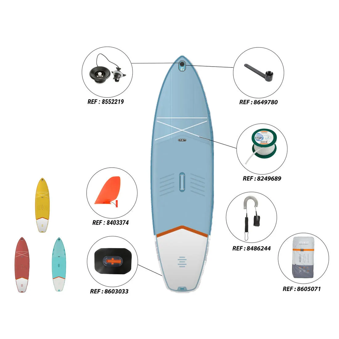 X100 10FT TOURING INFLATABLE STAND-UP PADDLEBOARD